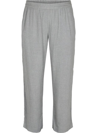 Klassieke broek met zakken, Grey Melange, Packshot image number 0