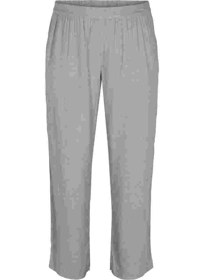 Klassieke broek met zakken, Grey Melange
