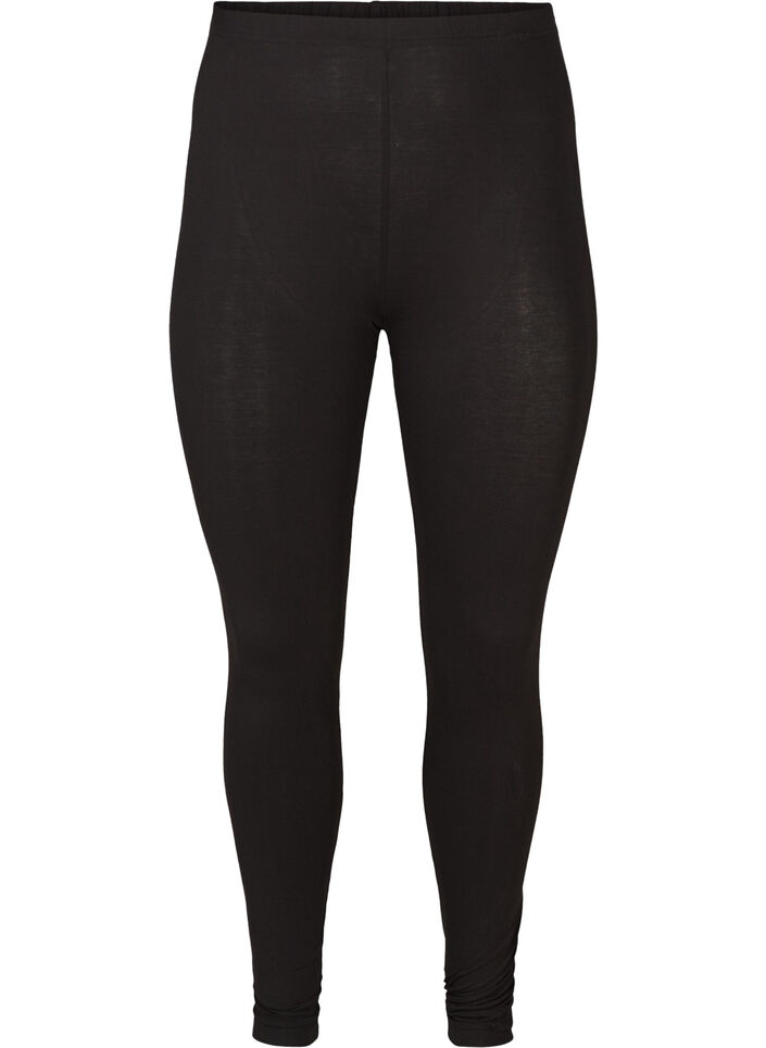 Basic legging in viscose, Zwart, Packshot image number 0