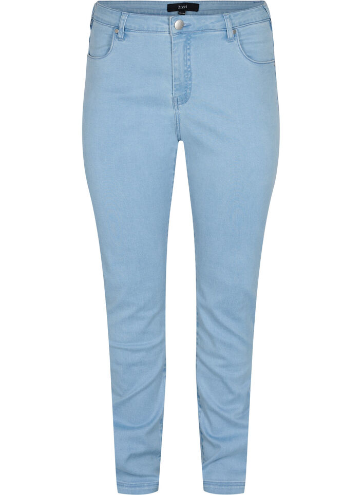 Slim fit Emily jeans met normale taille, Blauw, Packshot image number 0