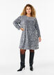 Paillettenjurk met strikdetails, Silver, Model image number 3