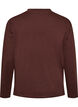 Basic T-shirt met lange mouwen, Bruin, Packshot image number 1
