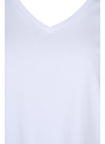 Set van 2 basic t-shirts in katoen, Black/Bright W, Packshot image number 3