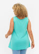 Top met a-vorm en ronde hals, Turquoise, Model image number 1