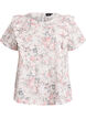 Katoenen blouse met broderie anglaise en ruches, Rood, Packshot image number 0