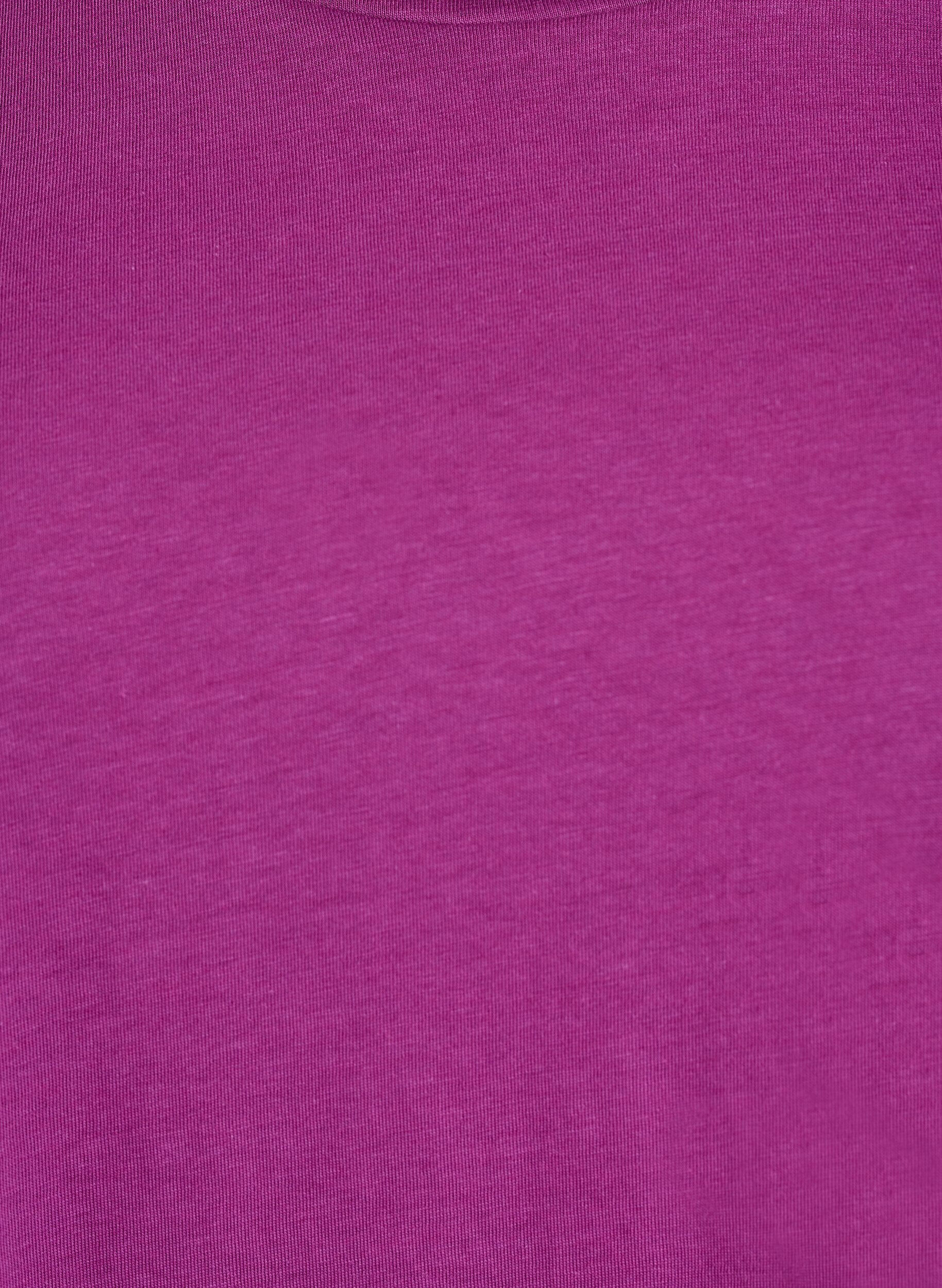 ZizziT-shirt met korte mouwen in een katoenmix, Paars, Packshot image number 2