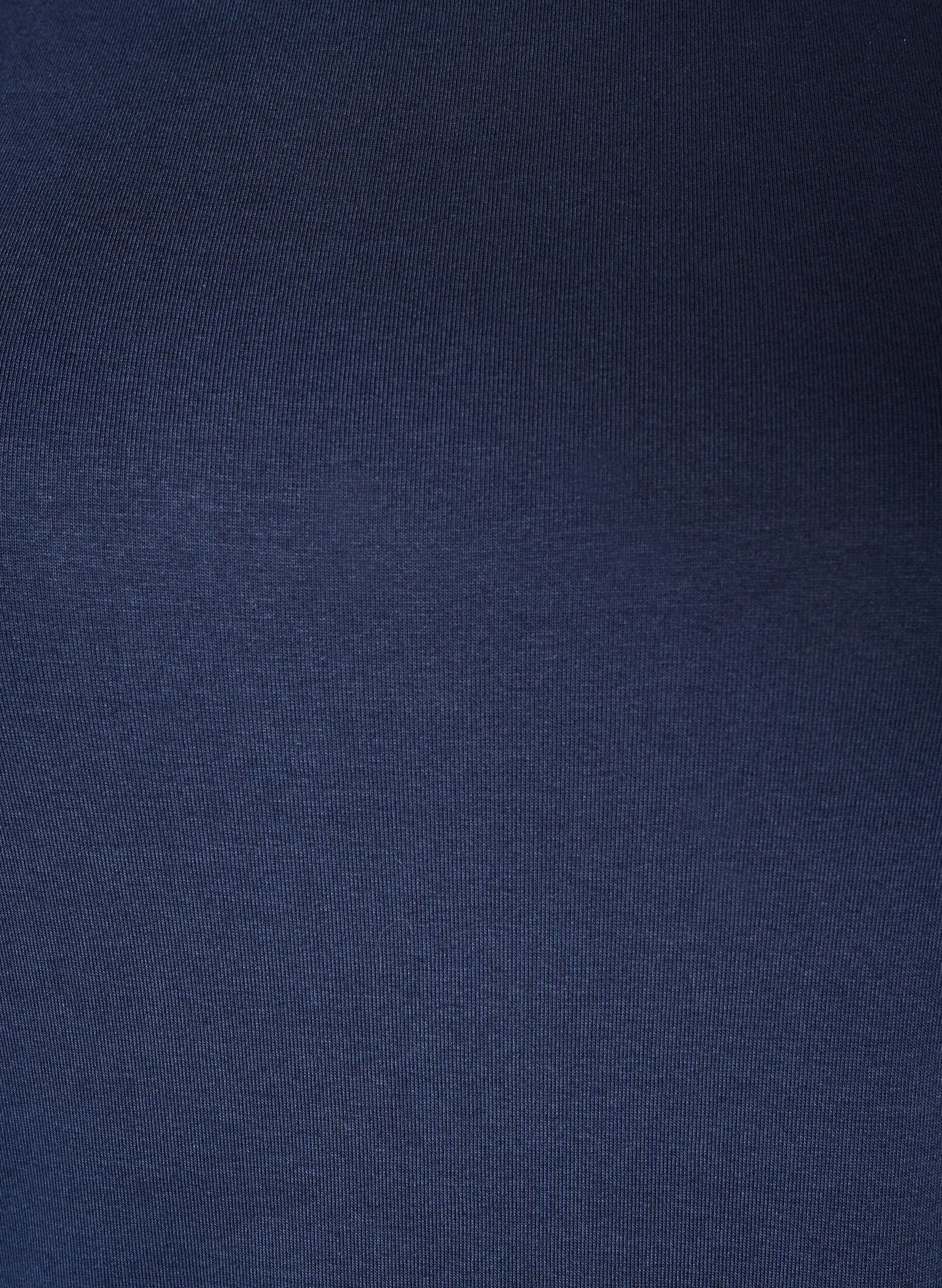 ZizziBasic T-shirt met boothals en 3/4-mouwen, Blauw, Packshot image number 2