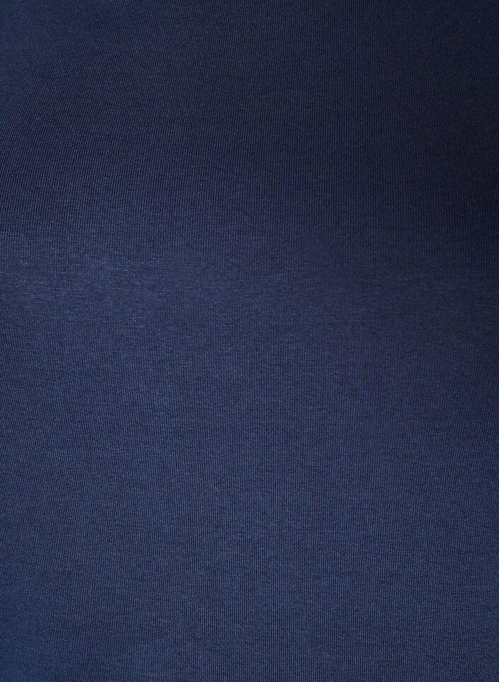 Basic T-shirt met boothals en 3/4-mouwen, Blauw, Packshot image number 2