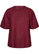 Blouse met structuur en glitter, Rood, Packshot image number 0