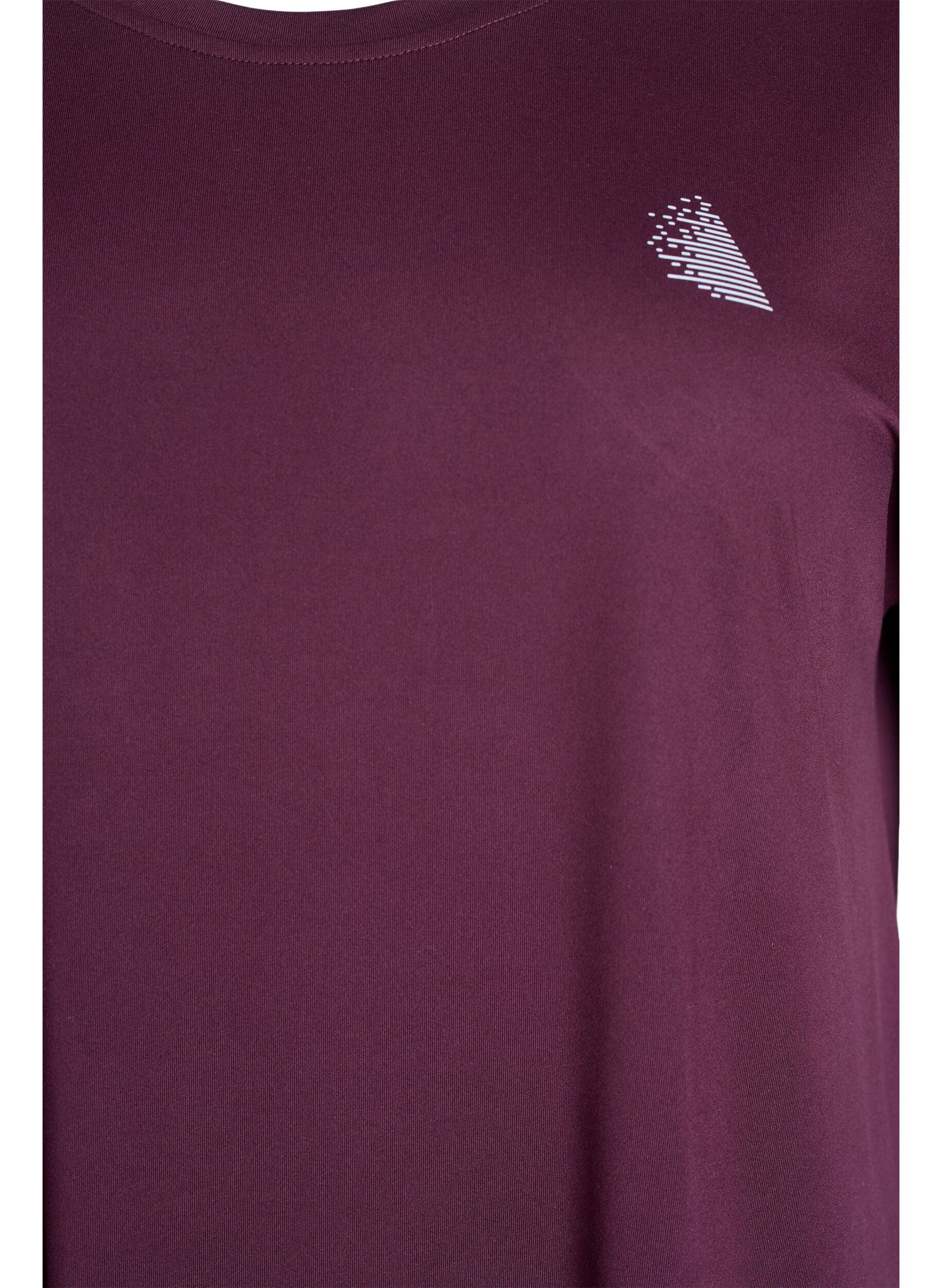 Zizzi Lang workout T-shirt, Rood, Packshot image number 2