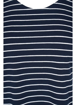 Katoenen t-shirt met strepen, Blue Stripe, Model image number 2
