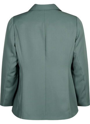 FLASH - Eenvoudige blazer met knoop, Balsam Green, Packshot image number 1