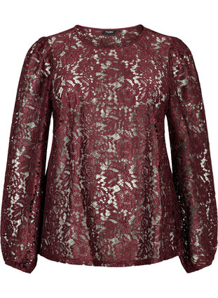 FLASH - Kanten blouse met lange mouwen, Port Royal, Packshot image number 0