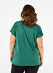 Effen gekleurd T-shirt voor sporten, Groen, Model image number 2