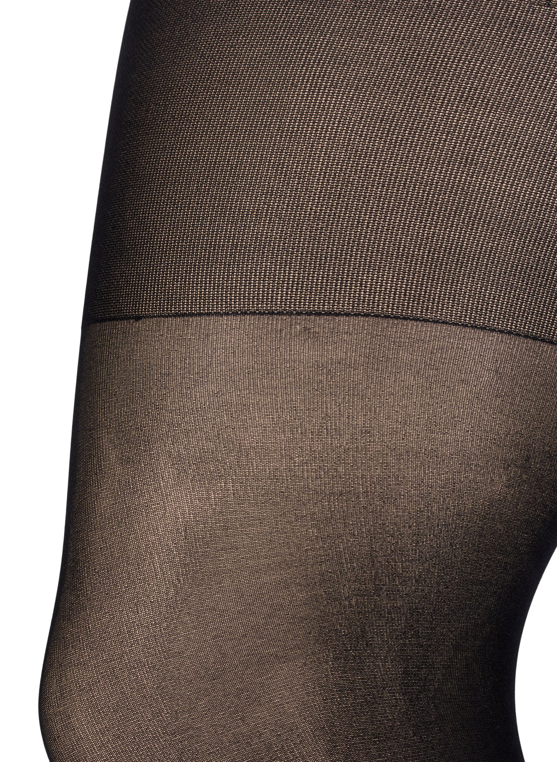 ZizziPush up panty Denier 60, Zwart, Packshot image number 1