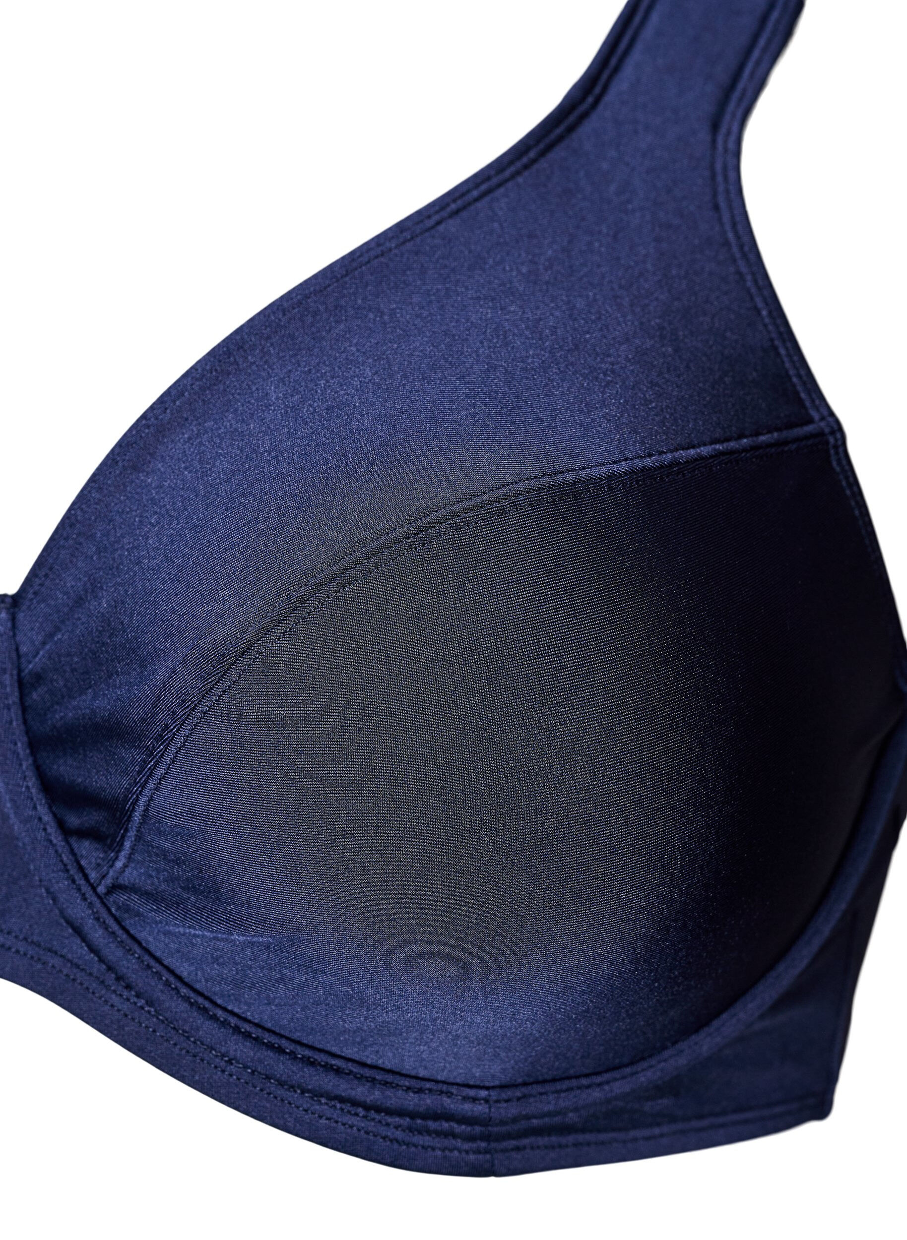 ZizziVolledig dekkende bikinitop met beugel, Blauw, Packshot image number 2