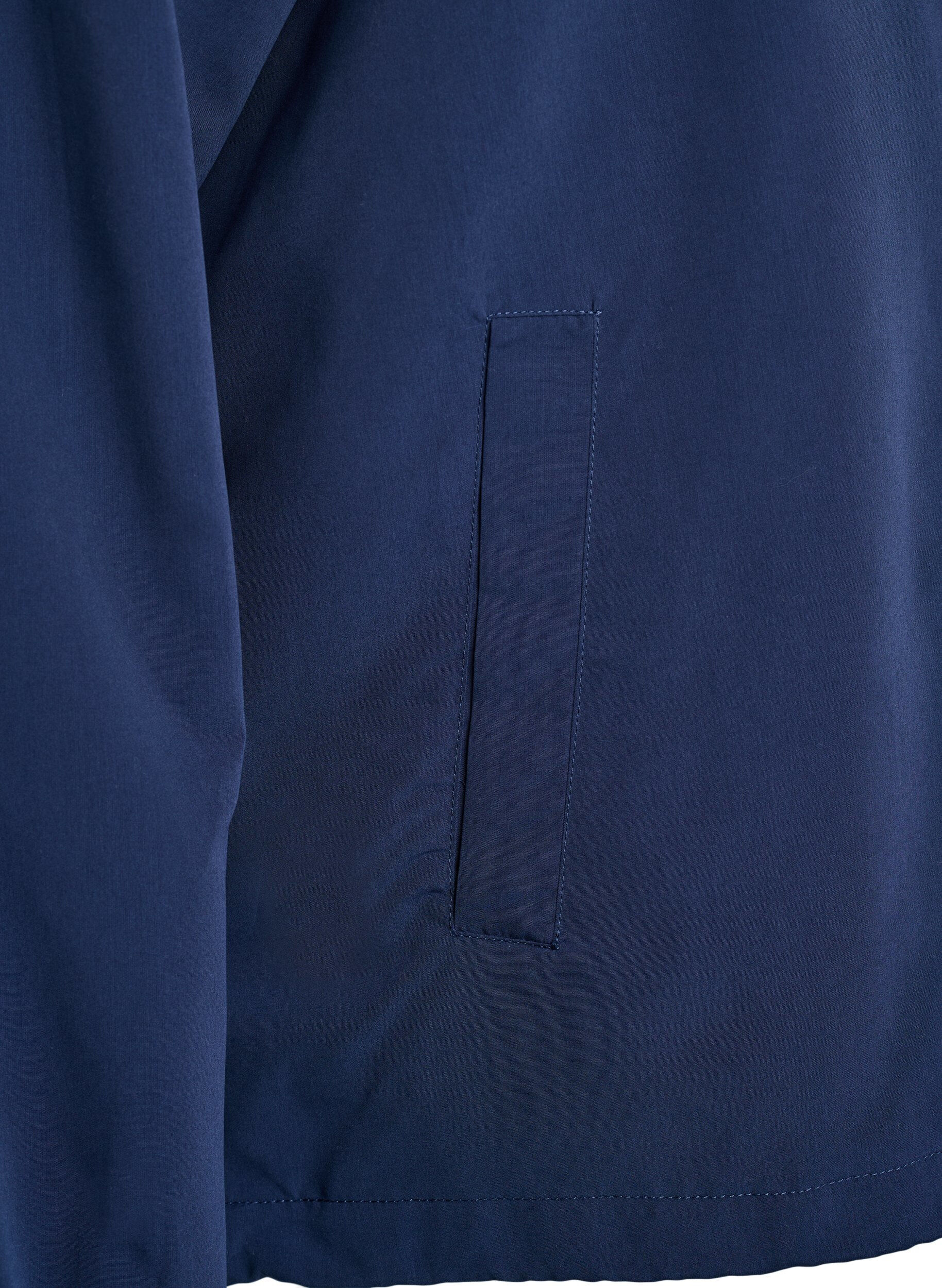 ZizziLichtgewicht jas met een capuchon en ritssluiting, Blauw, Packshot image number 3