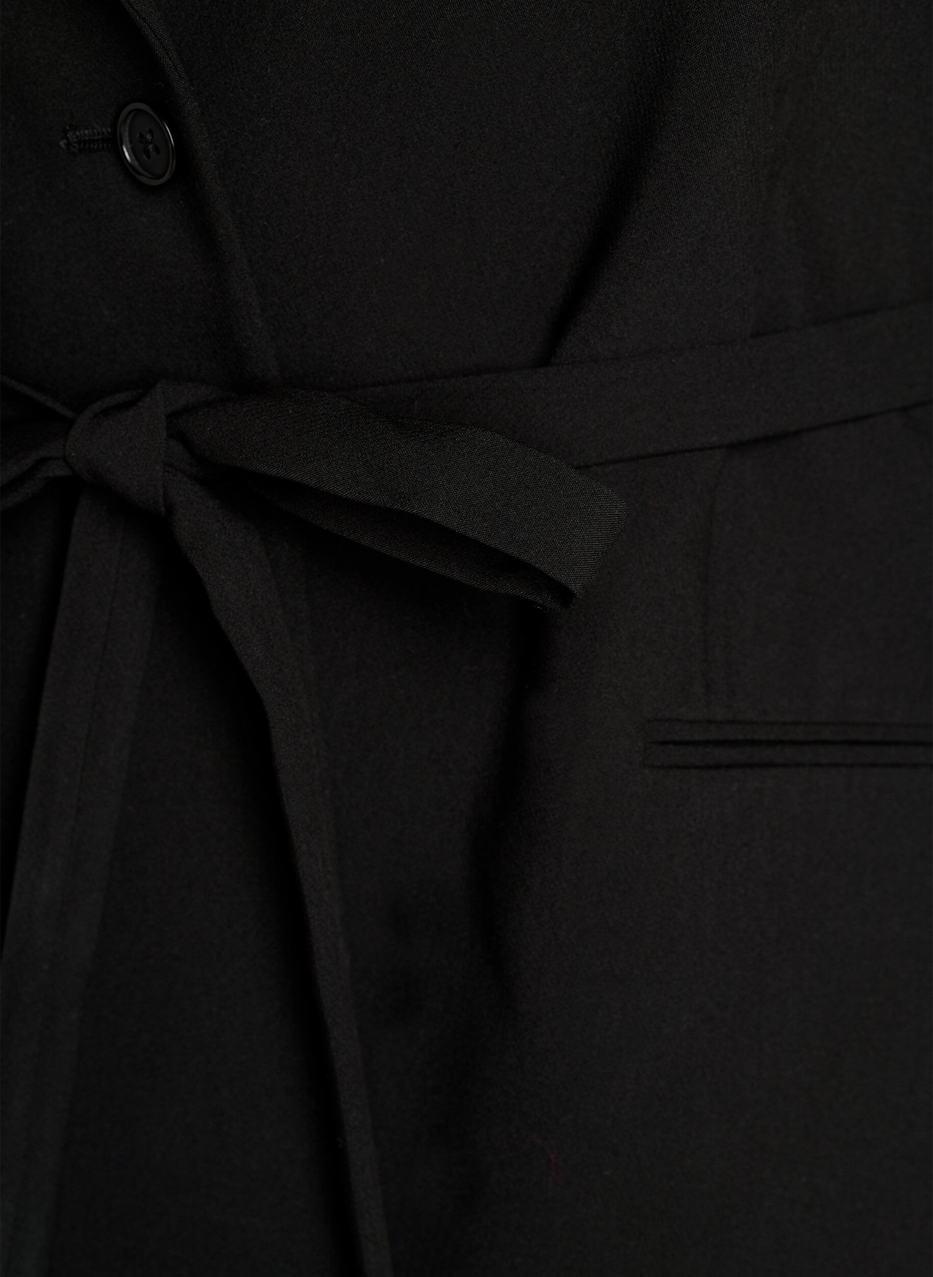 ZizziBlazer met afneembare strikceintuur, Zwart, Packshot image number 2