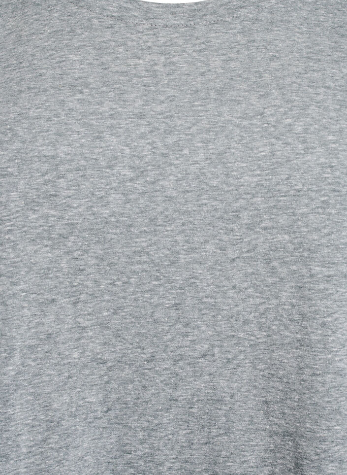 Gem&ecirc;leerd T-shirt met korte mouwen, Groen, Packshot