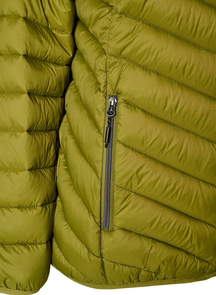 Lichtgewicht jas met capuchon, Groen, Packshot image number 3