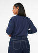 Basic jerseyblouse met lange mouwen, Blauw, Model image number 2