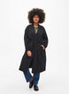 Lange trenchcoat met riem, Black, Model image number 0