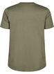 Basic katoenen T-shirt met ronde hals, Groen, Packshot image number 1