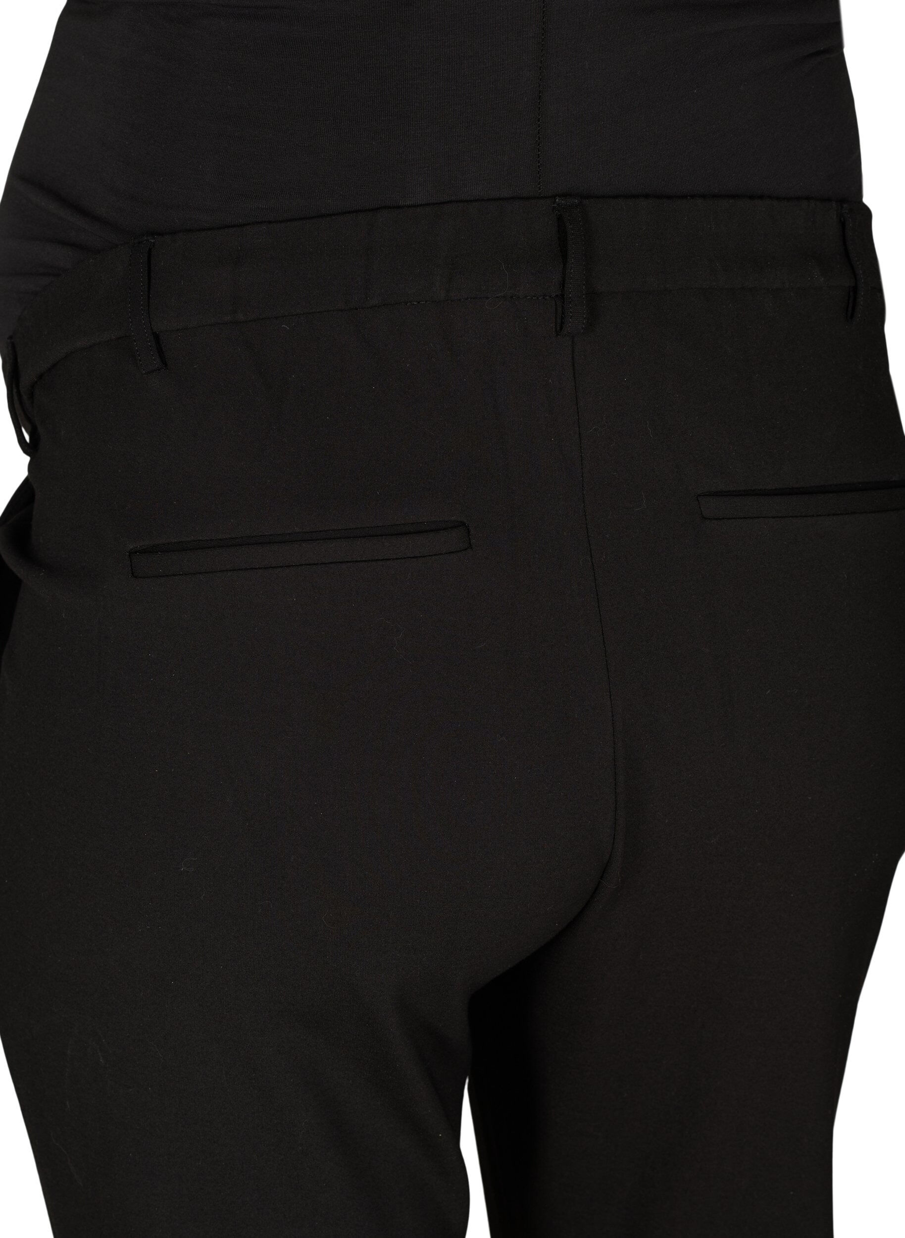 Zizzi Zwangerschaps Maddison broek, Black, Packshot image number 3