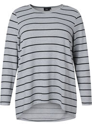 Gedessineerde blouse met lange mouwen, LGM Stripe