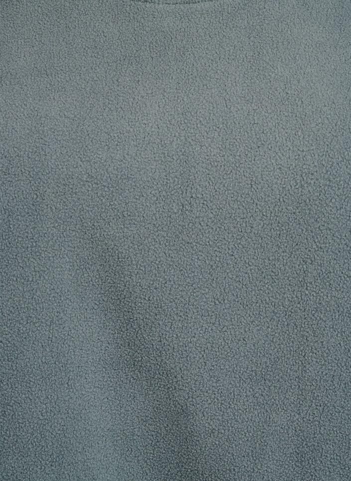 Losse fleece blouse met zakken, Groen, Packshot image number 2