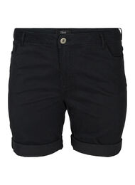 Denim shorts, Black