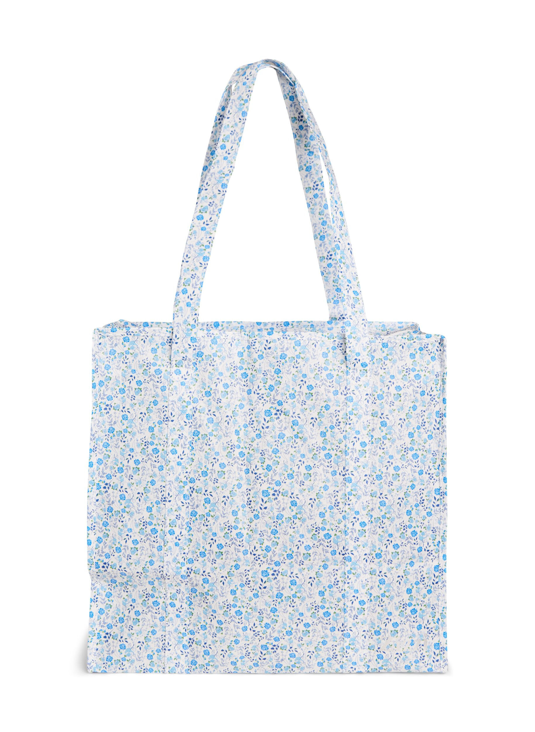 ZizziShoppingtas met ritssluiting, Blauw, Packshot image number 1