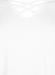 T-shirt met v-hals en kruisdetail, Warm Off-white, Packshot image number 2