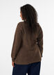 Gebreid vest met asymmetrische sluiting, Bruin, Model image number 2