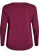 Nacht top in katoen met print aan de voorkant, Rood, Packshot image number 1
