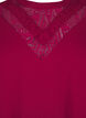 Blouse met kanten detail, Red Plum, Packshot image number 2
