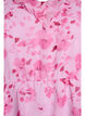 Bloemenblouse met rucheskraag en peplum effect, Roze, Packshot image number 2
