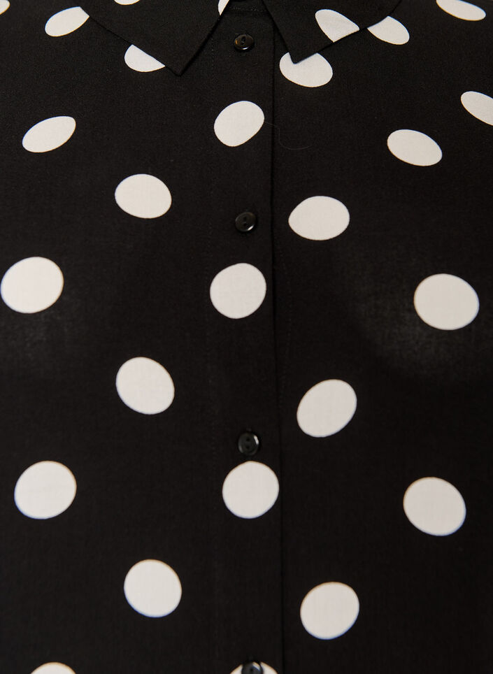 Losvallend lang shirt van viscose, Vanille, Packshot image number 2