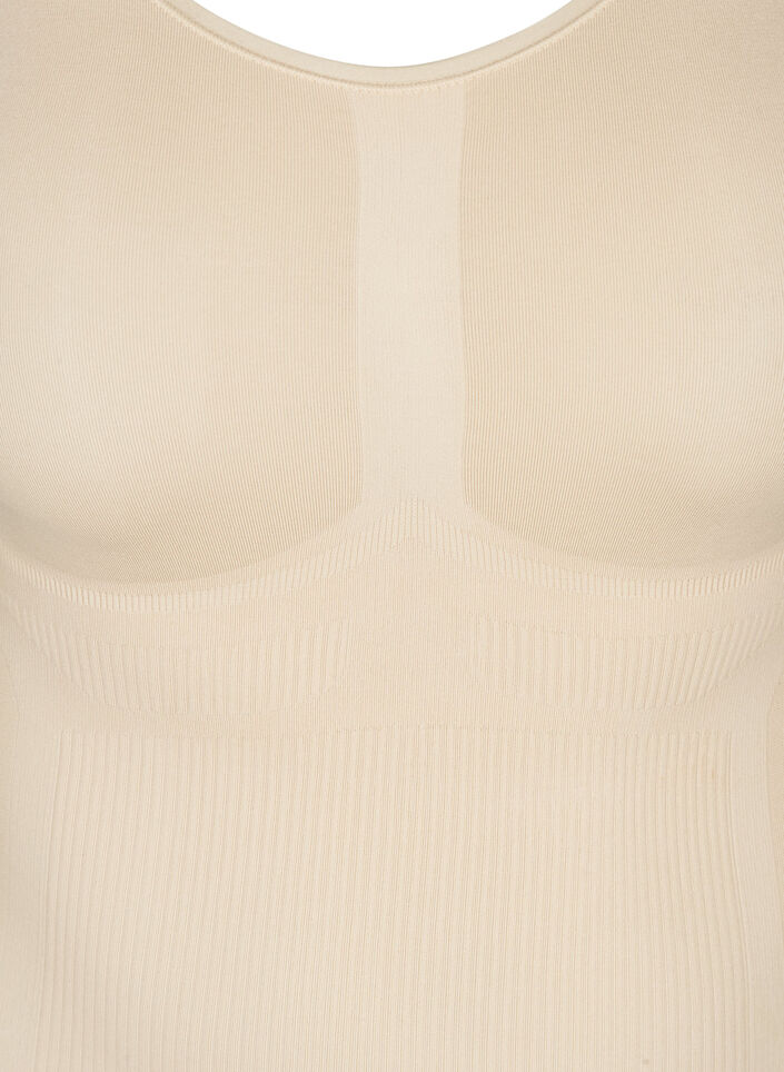 Shapewear top met brede bandjes, Beige, Packshot
