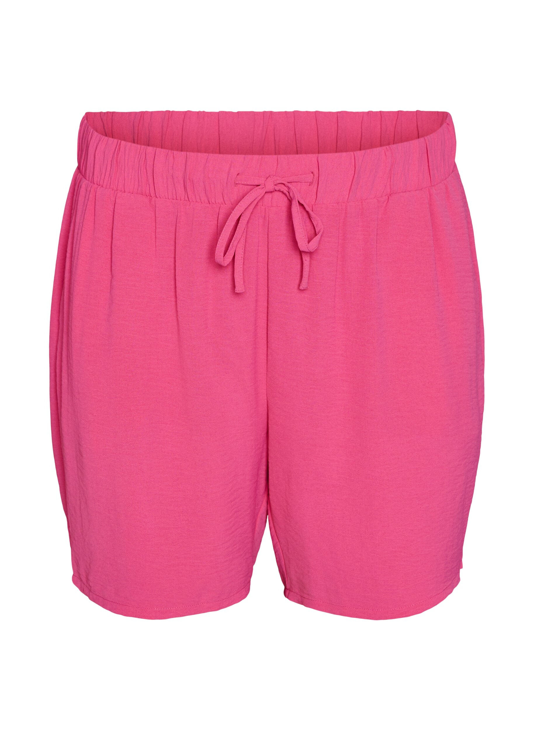 Korte broek met zakken en elastische tailleband