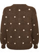 Vest met stippenpatroon, Bruin, Packshot image number 1