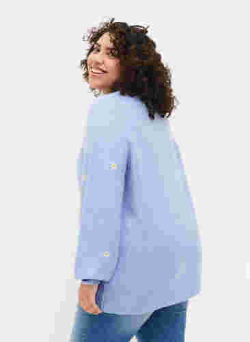 Gebreide trui met geborduurde details, Lavender w. Daisy, Model image number 1