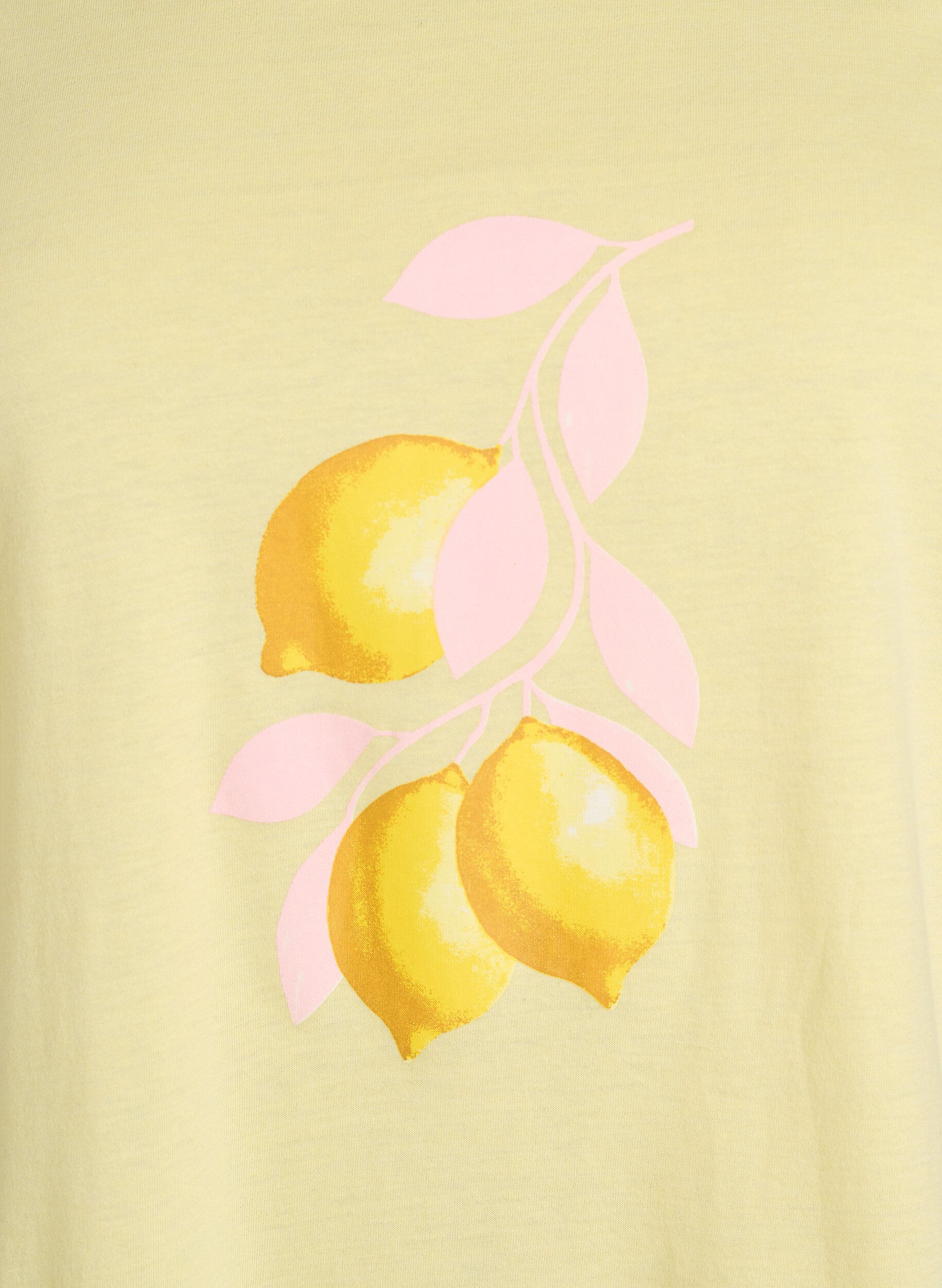 ZizziT-shirt met print, Geel, Packshot image number 2