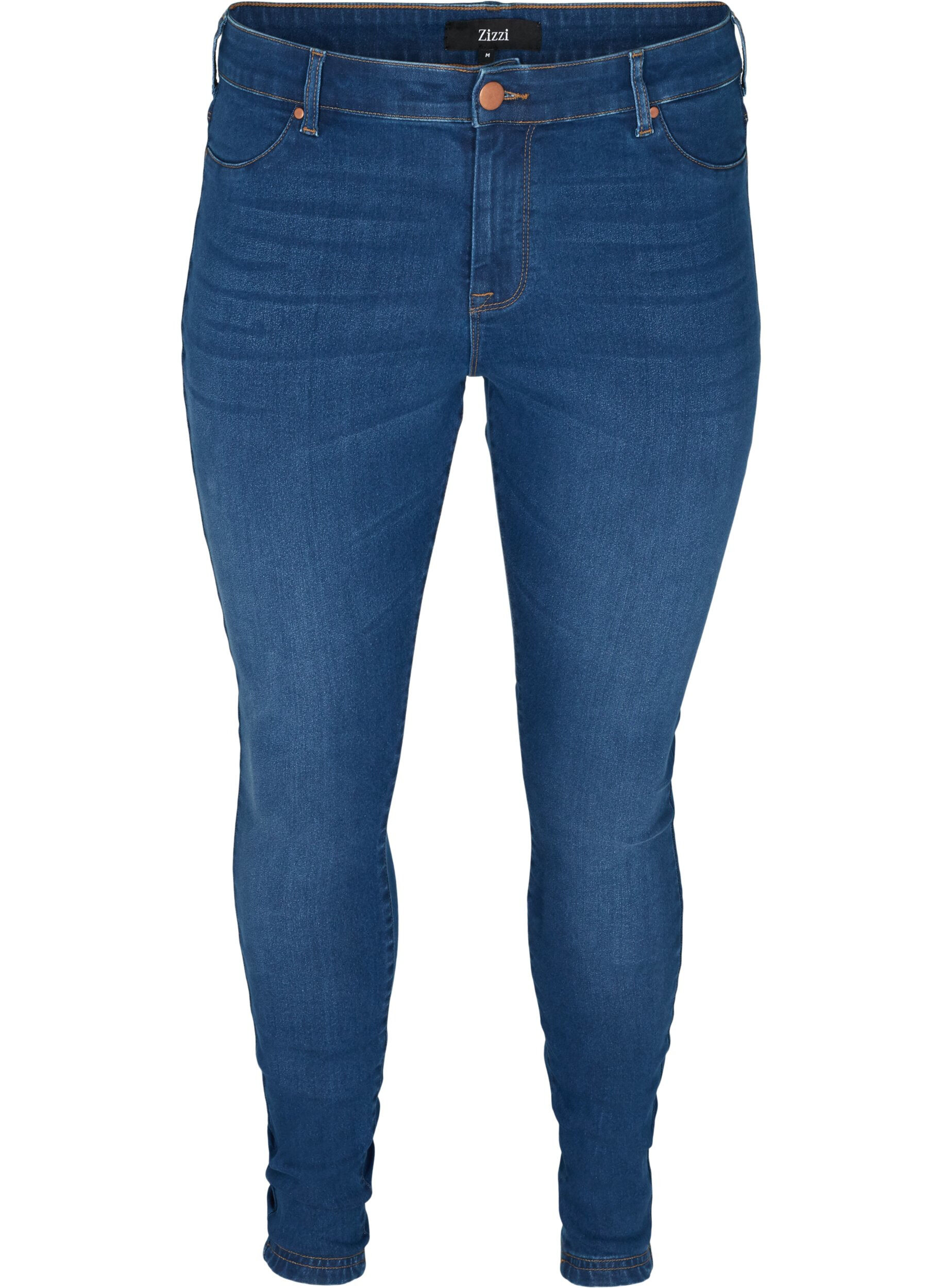 Zizzi Jeggings in katoenmix, Blue denim, Packshot image number 0