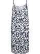 Bandjurk van viscose met print, Navy Bl. Ethnic AOP, Packshot image number 1