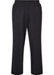 Jerseybroek met losse pasvorm, high waist en zakken, Zwart, Packshot image number 0