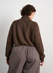 Cardigan met strikjes en knopen, Bruin, Model image number 2