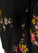 Jurk met bloemenprint en striksluiting, Zwart, Packshot image number 3