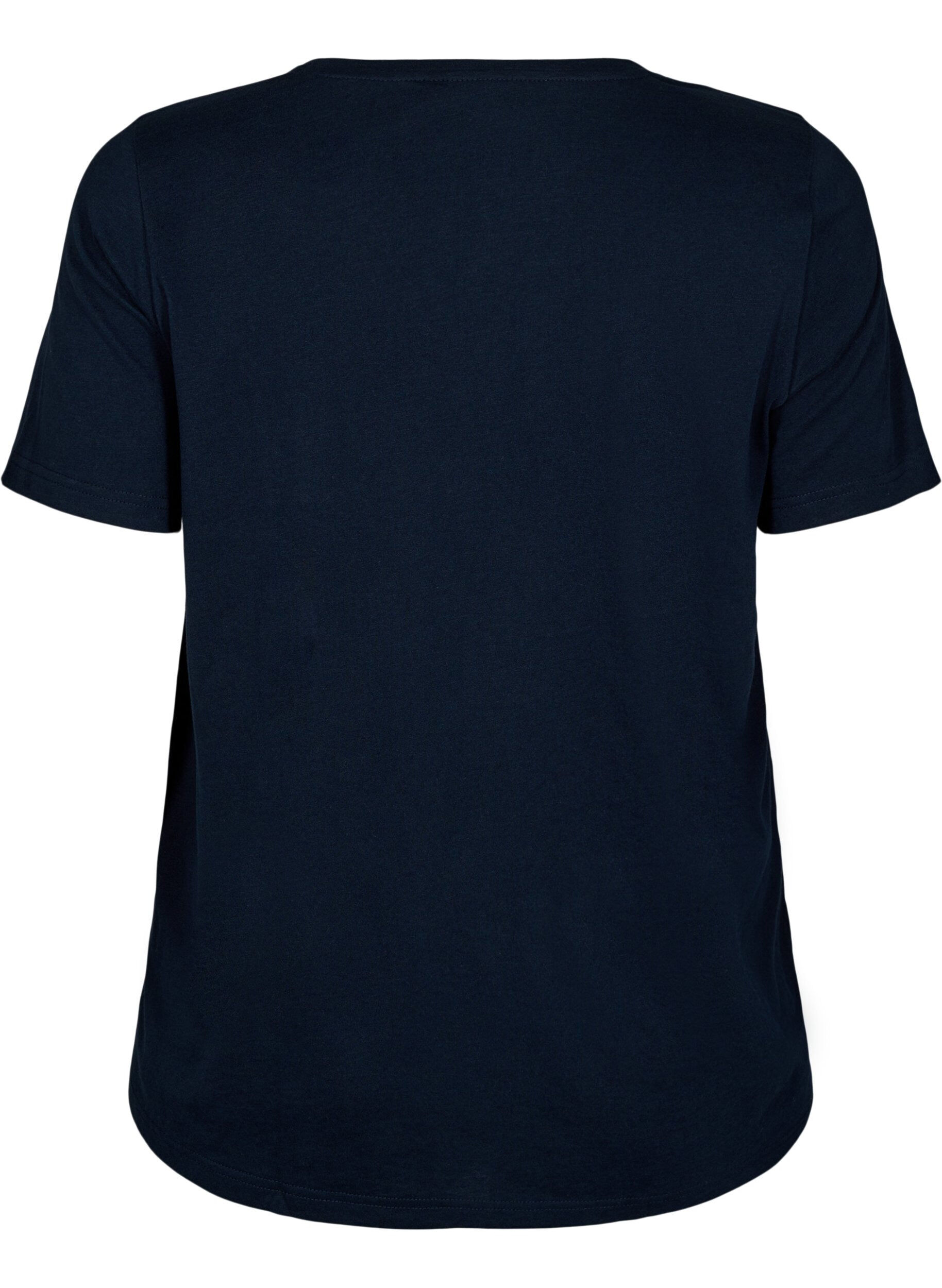 Zizzi FLASH - T-shirt met motief, Blauw, Packshot image number 1