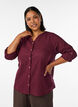 Katoenen blouse met een V-hals, Rood, Model image number 0
